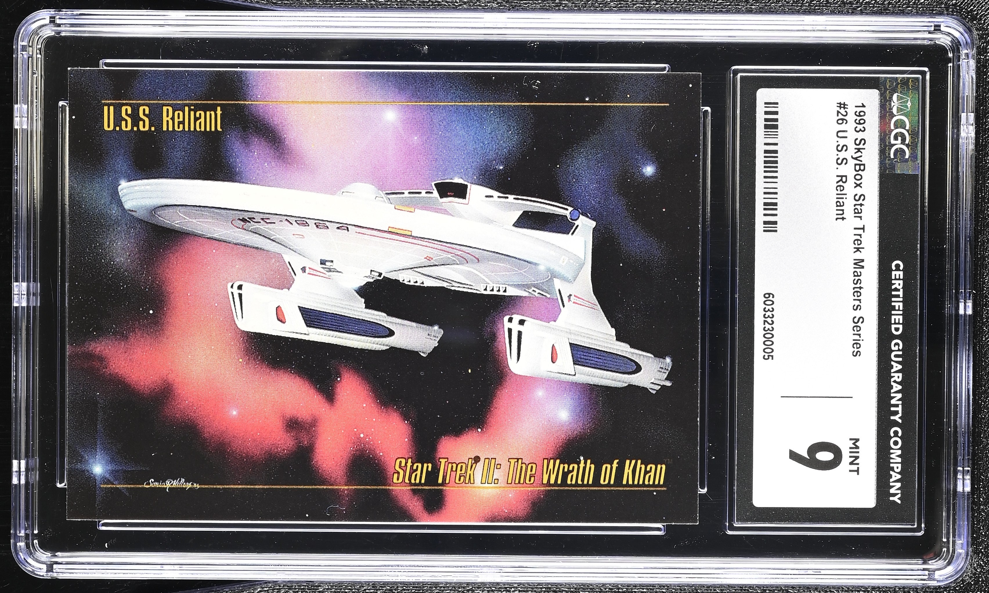 U.S.S. Reliant - 1993 StarTrek Master Series Skybox - CGC Graded